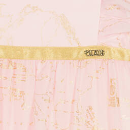 الفيرو مارتيني-فستان فوال لون زهري وذهبي | Childrensalon Outlet