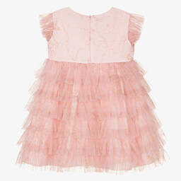 الفيرو مارتيني-فستان تول لون زهري وذهبي | Childrensalon Outlet