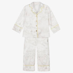 Alviero Martini-Атласный комплект с картой для девочек | Childrensalon Outlet