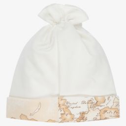 الفيرو مارتيني-Ivory Geo Map Cotton Baby Hat | Childrensalon Outlet