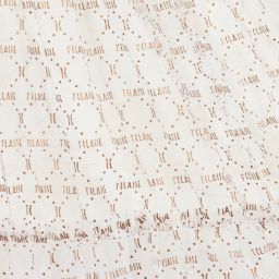 Alviero Martini-Ivory Geo Map Tulle Skirt | Childrensalon Outlet