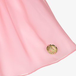 Alviero Martini-Pink Geo Map Chiffon Dress | Childrensalon Outlet