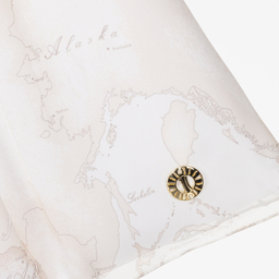 Alviero Martini-Pink Geo Map Ruffle Dress | Childrensalon Outlet