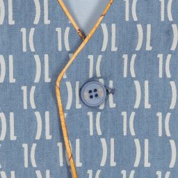 Alviero Martini-Teen Blue Chambray Waistcoat | Childrensalon Outlet