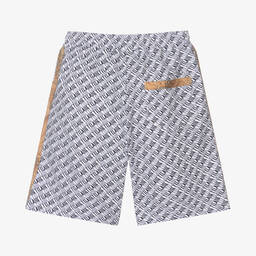 Alviero Martini-Teen Boys 1a Classe Logo Cotton Shorts | Childrensalon Outlet