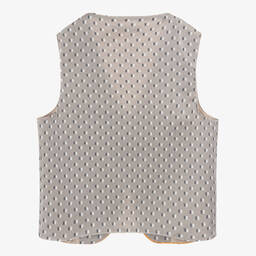 Alviero Martini-Teen Boys Beige Monogram Waistcoat | Childrensalon Outlet