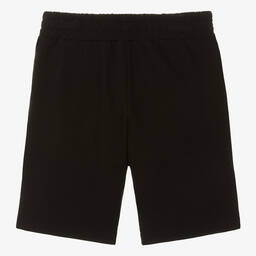 Alviero Martini-Teen Boys Black Cotton 1a Classe Shorts | Childrensalon Outlet