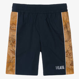 الفيرو مارتيني-شورت قطن بوبلين لون كحلي للمراهقين | Childrensalon Outlet