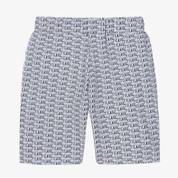 Alviero Martini-Teen Boys White 1a Classe Logo Shorts | Childrensalon Outlet