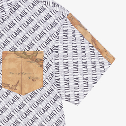 Alviero Martini-Белая хлопковая рубашка для мальчиков-подростков | Childrensalon Outlet