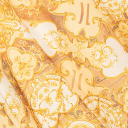 Alviero Martini-Teen Girls Gold A-Line Logo Dress | Childrensalon Outlet