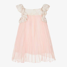 الفيرو مارتيني-فستان تينز بناتي شيفون لون زهري | Childrensalon Outlet