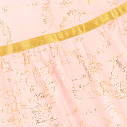 Alviero Martini-Teen Girls Pink & Gold Geo Map Dress | Childrensalon Outlet