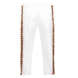 الفيرو مارتيني-ليغنغز قطن جيرسي بكشكش على الجانبين للبنات | Childrensalon Outlet