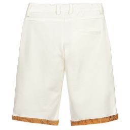 Alviero Martini-Белые шорты с картой мира для подростков | Childrensalon Outlet
