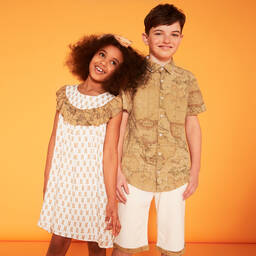 Alviero Martini-White & Beige 1a Classe Dress | Childrensalon Outlet