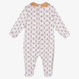 الفيرو مارتيني-بيبي غرو قطن جيرسي لون أبيض للمولودات | Childrensalon Outlet