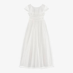 امايا-فستان تول مطرز لون عاجي | Childrensalon Outlet