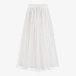 Amaya-Girls Off-White Tulle Gown | Childrensalon Outlet