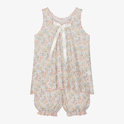 AMIKI Children-Girls Floral Cotton Short Pyjamas | Childrensalon Outlet
