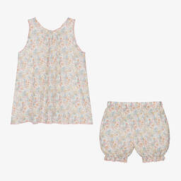 AMIKI Children-Girls Floral Cotton Short Pyjamas | Childrensalon Outlet