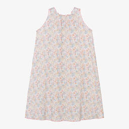 AMIKI Children-Girls Ivory Floral Cotton Nightie | Childrensalon Outlet