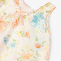 AMIKI Children-Girls Luxe Ivory Floral Sleepwear | Childrensalon Outlet