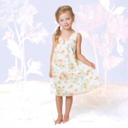 AMIKI Children-Girls Luxe Ivory Floral Sleepwear | Childrensalon Outlet