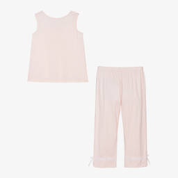 AMIKI Children-Girls Pale Pink Micromodal Pyjamas | Childrensalon Outlet