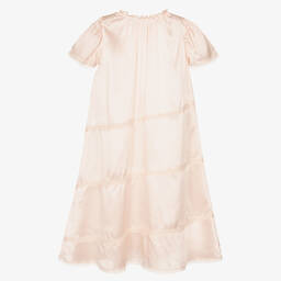 AMIKI Children-Girls Pink Silk Lace Trim Nightdress | Childrensalon Outlet