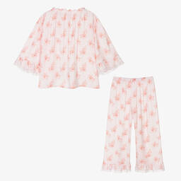 اميكي تشلدرن-بيجاما فيسكوز لون زهري للبنات | Childrensalon Outlet