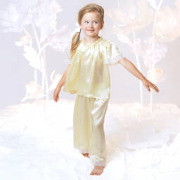 AMIKI Children-Шелковый комплект для сна Солнечный для девочек | Childrensalon Outlet