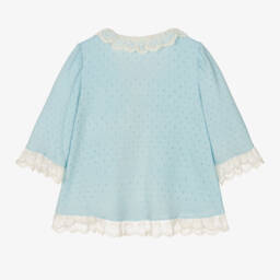 اميكي تشلدرن-قميص نوم محبوك لون أزرق للبنات | Childrensalon Outlet