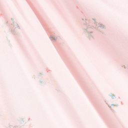 اميكي تشلدرن-قميص نوم حرير و دانتيل لون زهري بطبعة ورود للبنات | Childrensalon Outlet