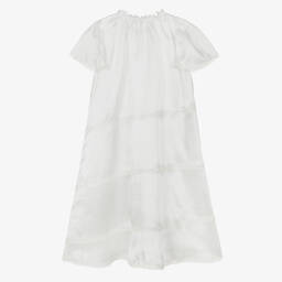 AMIKI Children-Teen Girls White Silk Nightdress | Childrensalon Outlet