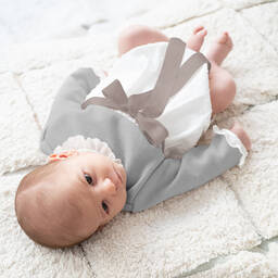 Ancar-Бело-серый трикотажный песочник | Childrensalon Outlet