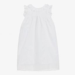 Ancar-White Cotton Baby Day Gown | Childrensalon Outlet