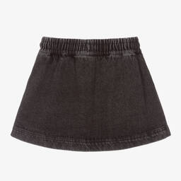 Andorine-Girls Black Denim Skirt | Childrensalon Outlet