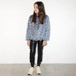 Andorine-Girls Faux Leather Leggings | Childrensalon Outlet