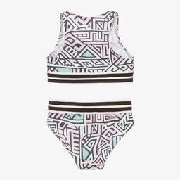 Andorine-Girls Geometric Pattern Bikini | Childrensalon Outlet