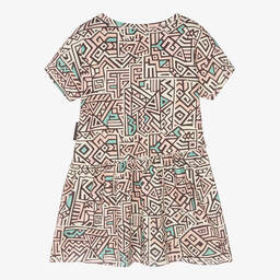 Andorine-Girls Geometric Pattern Dress | Childrensalon Outlet