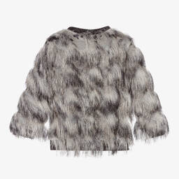 Andorine-Girls Grey & Black Sweatshirt | Childrensalon Outlet