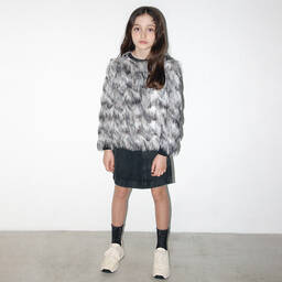 Andorine-Girls Grey & Black Sweatshirt | Childrensalon Outlet