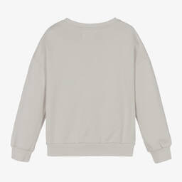 Andorine-Girls Grey Cotton Sweatshirt | Childrensalon Outlet