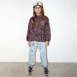 أندورين-Girls Pink Animal Stripe Blouse | Childrensalon Outlet