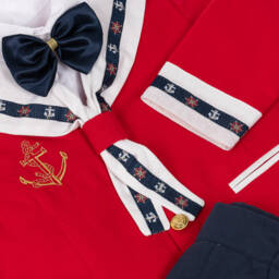 Andreeatex-Красно-синий матросский костюм для мальчиков | Childrensalon Outlet