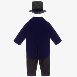 Andreeatex-Boys Royal Blue Tailcoat Ensemble | Childrensalon Outlet