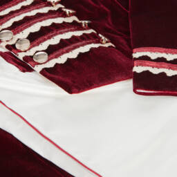 Andreeatex-Boys Velvet Military Tailcoat Ensemble | Childrensalon Outlet