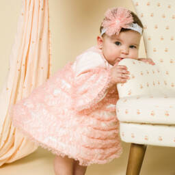 Andreeatex-Girls Blush Ruffle Tulle Ensemble | Childrensalon Outlet