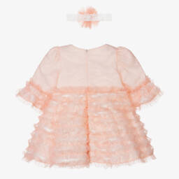 Andreeatex-Girls Blush Ruffle Tulle Ensemble | Childrensalon Outlet